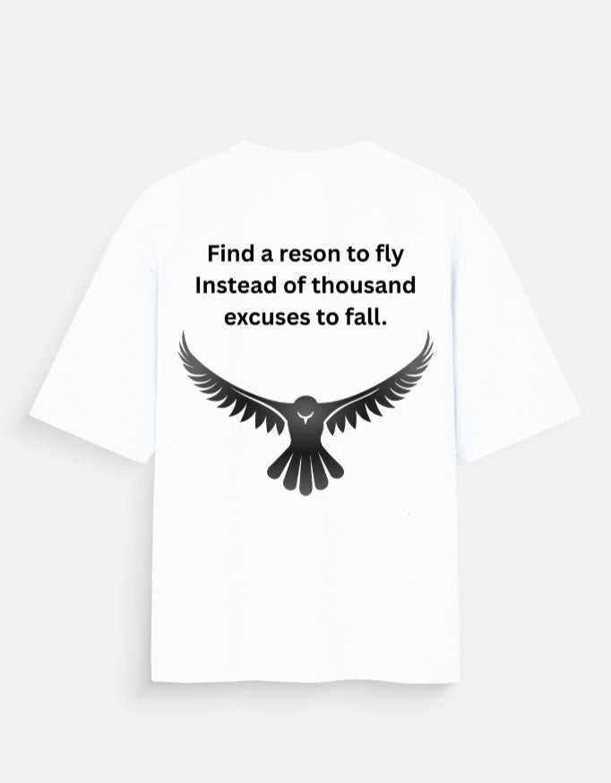 Eagle printed-white