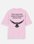 Eagle printed-Light baby pink