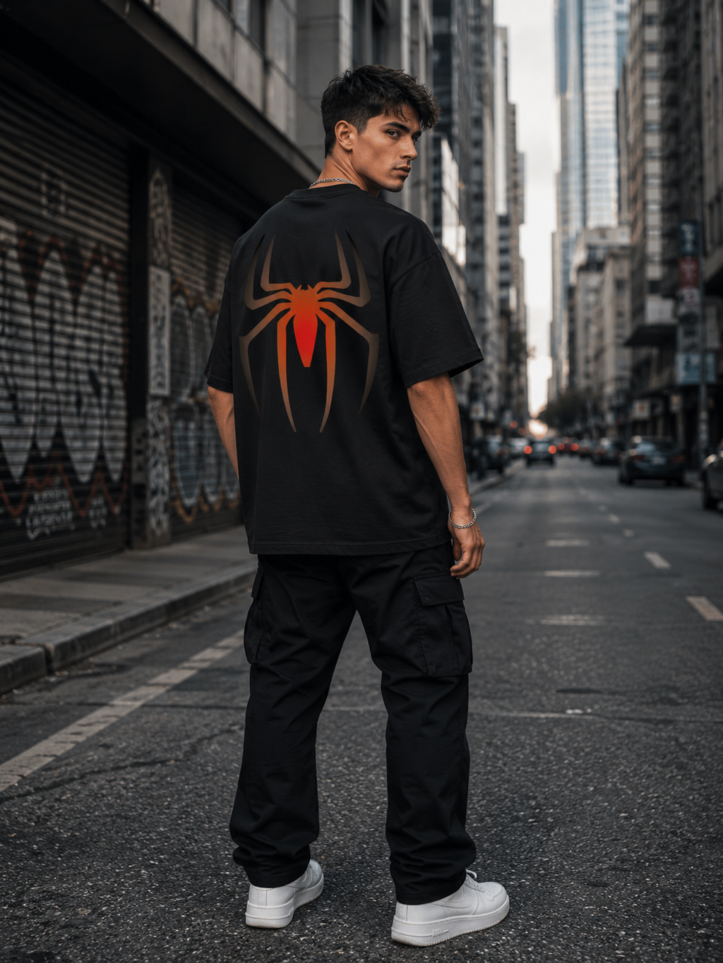Spider T-Shirt Black