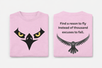 Eagle printed-Light baby pink